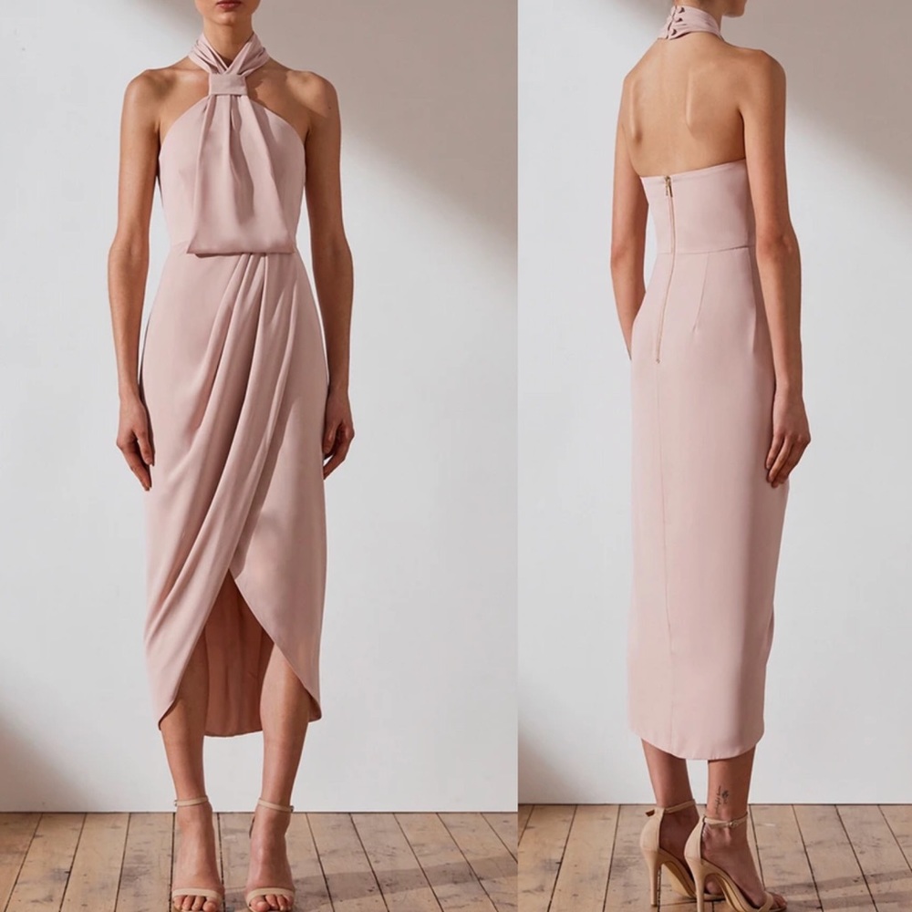 New Shona Joy core knot draped dress ballet size 8